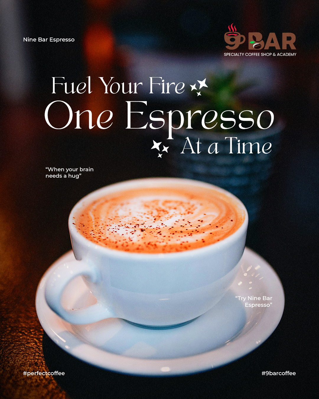 9 Bar Social Media Post Design