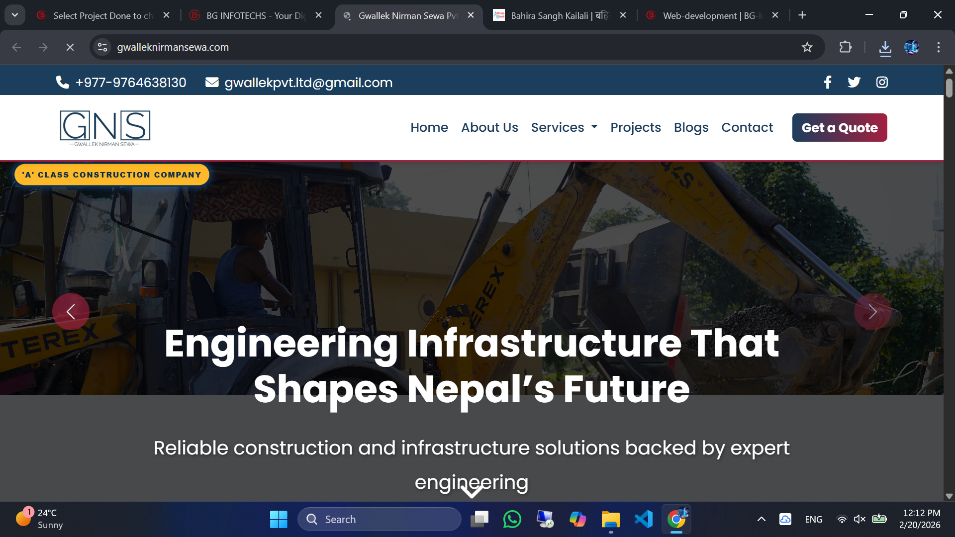 Gwallek Nirman Sewa portfolio